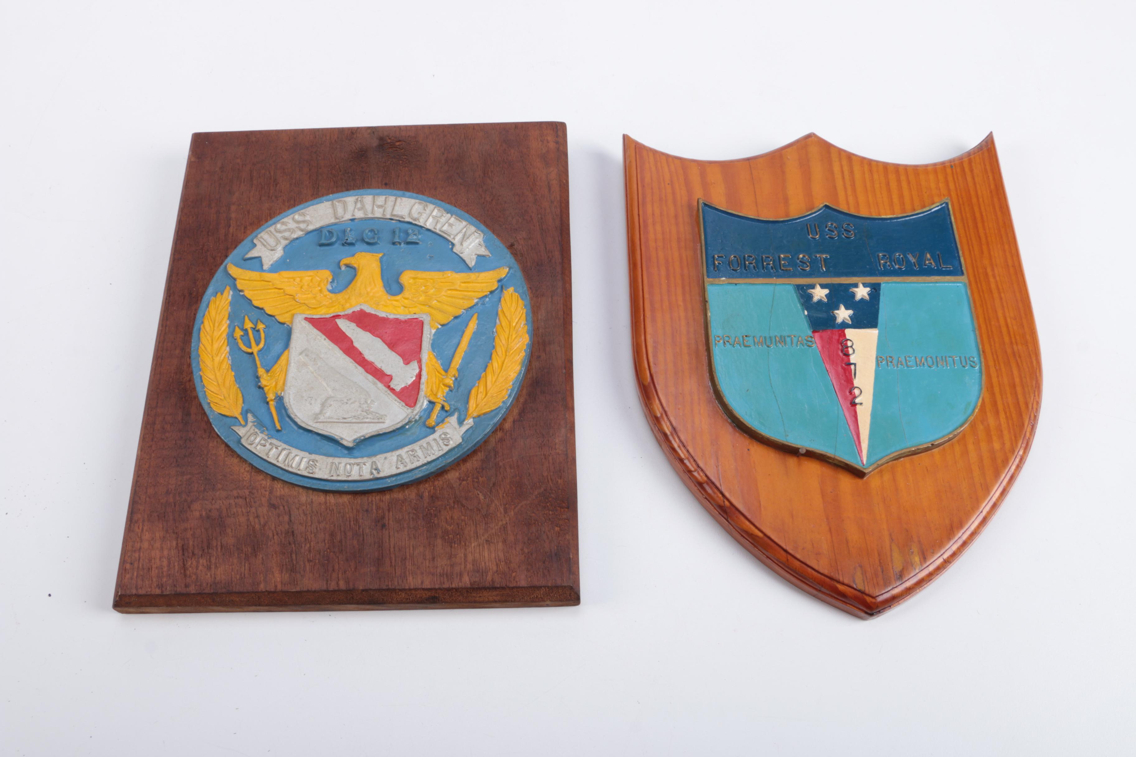 U.S. Navy Ship Plaques