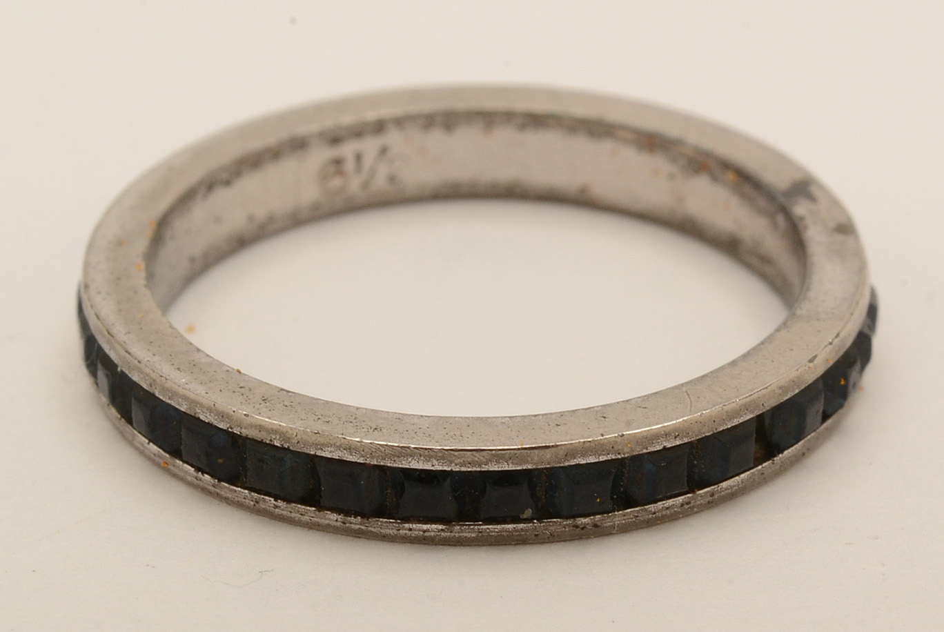 Sterling Ring and Chain Necklace with Wedgwood Style Tie Tack