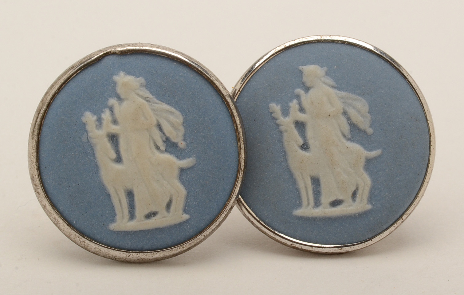 Wedgwood Blue Jasperware Jewelry in Sterling Settings