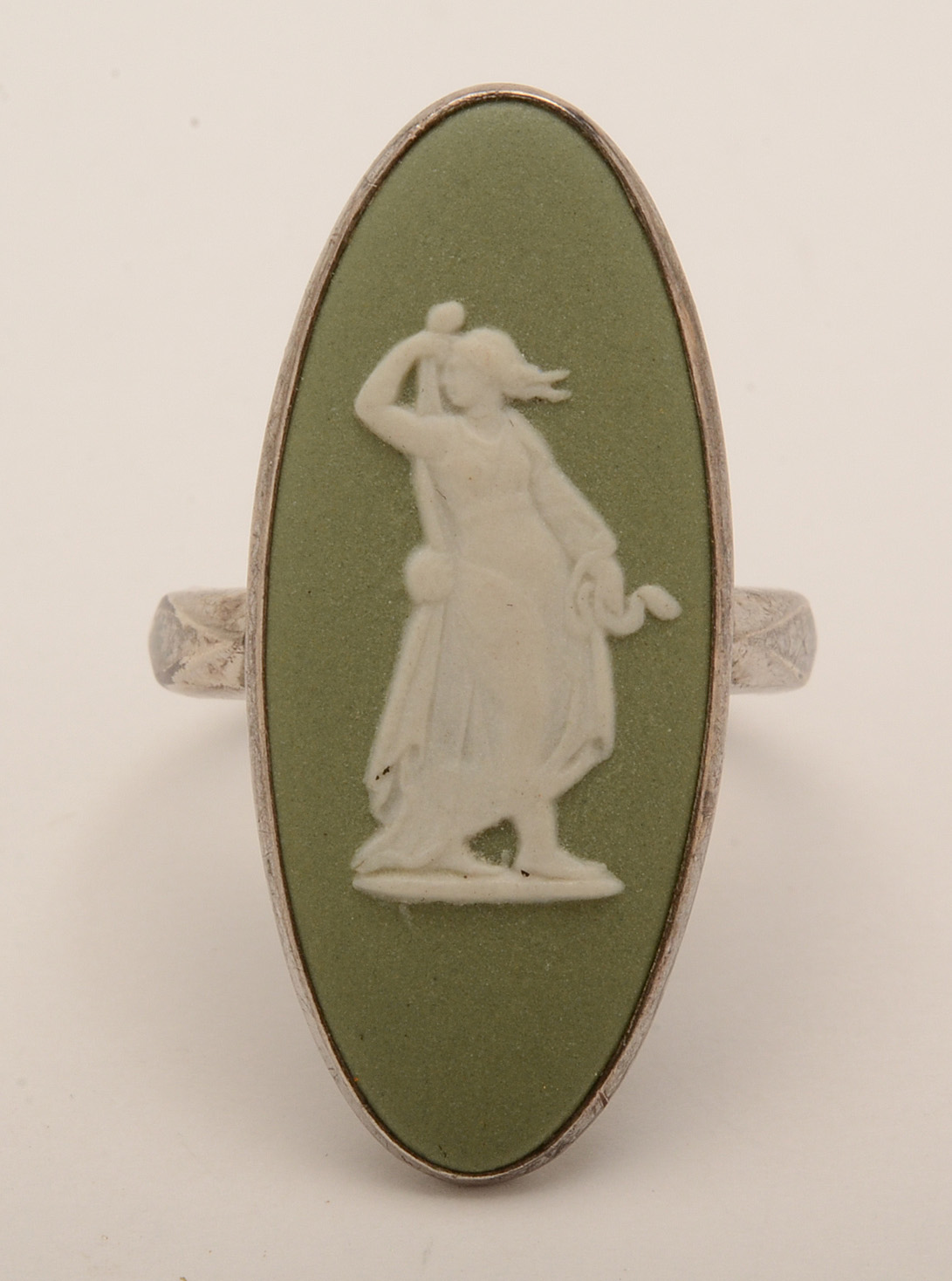 Wedgwood Sage Jasperware Jewelry in Sterling Settings