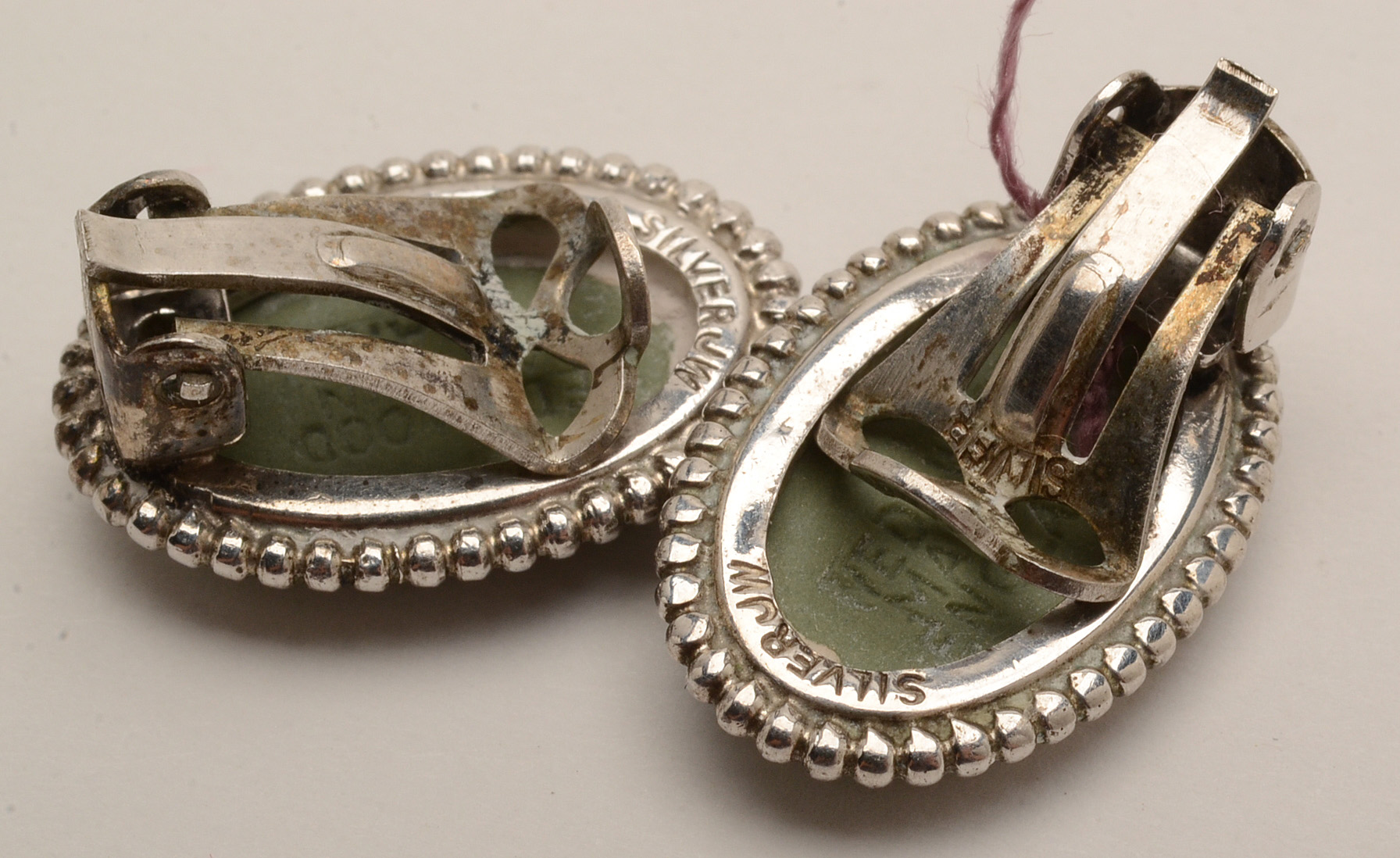 Wedgwood Sage Jasperware Jewelry in Sterling Settings