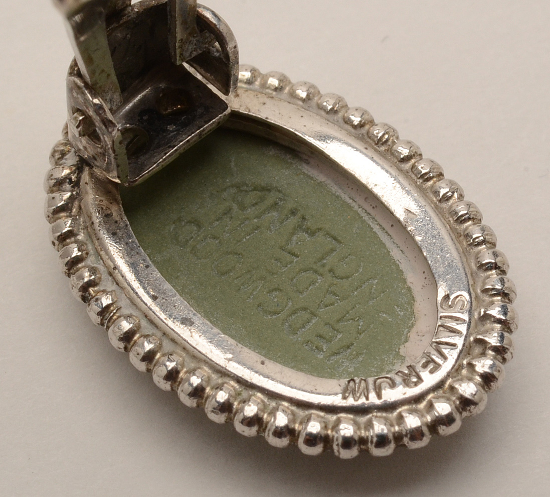 Wedgwood Sage Jasperware Jewelry in Sterling Settings