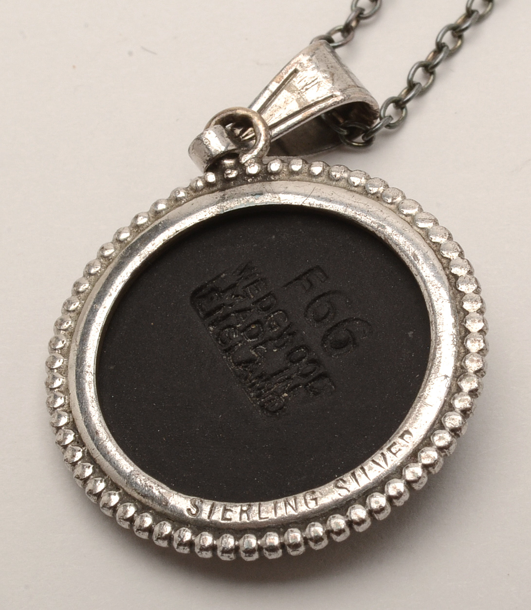 Wedgwood Black Jasperware Jewelry in Sterling Settings