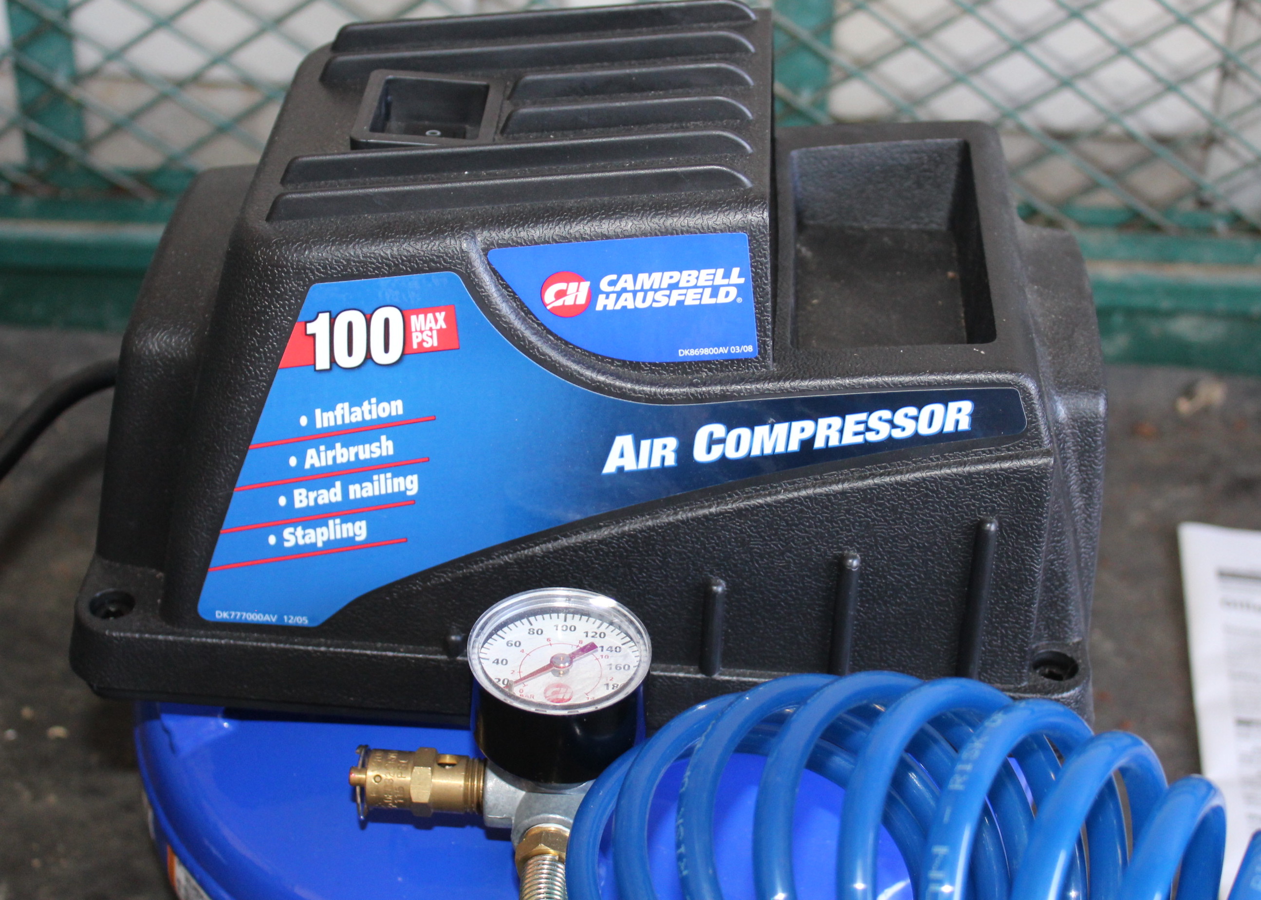 Campbell Hausfeld Air Compressor and Nail/Staple Gun