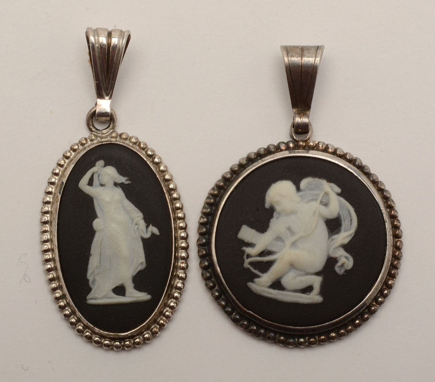 Wedgwood Jasperware Jewelry in Silver Tone Settings