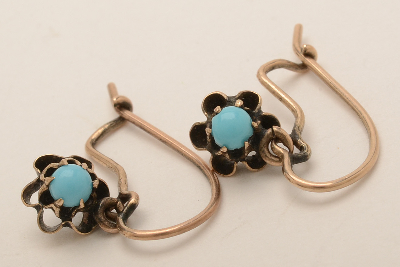 Gold Filled Jewelry and Macle Diamond Stud Earrings