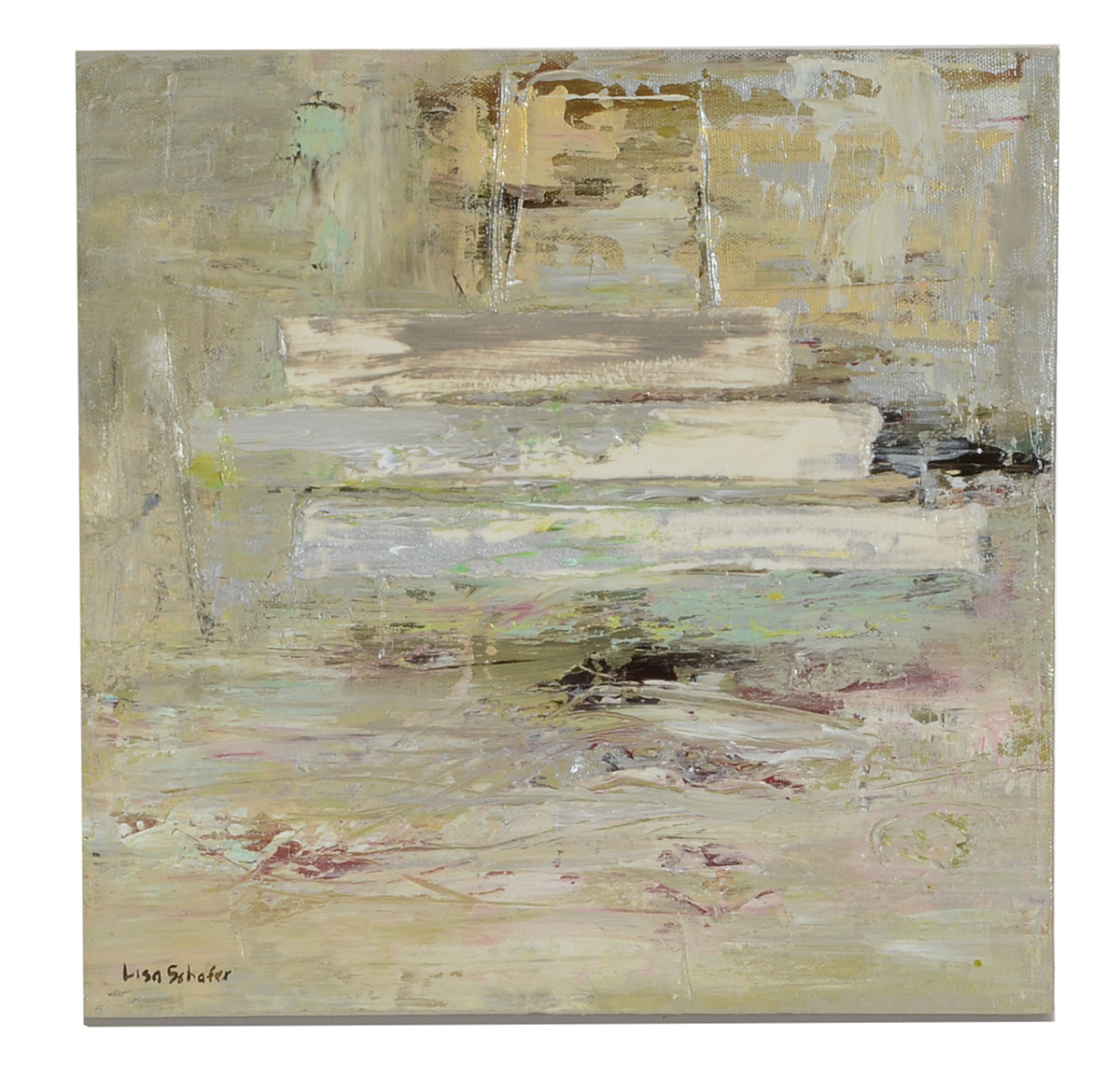 Lisa Schafer Original Acrylic on Canvas Triptych Installation "All That Glitters"