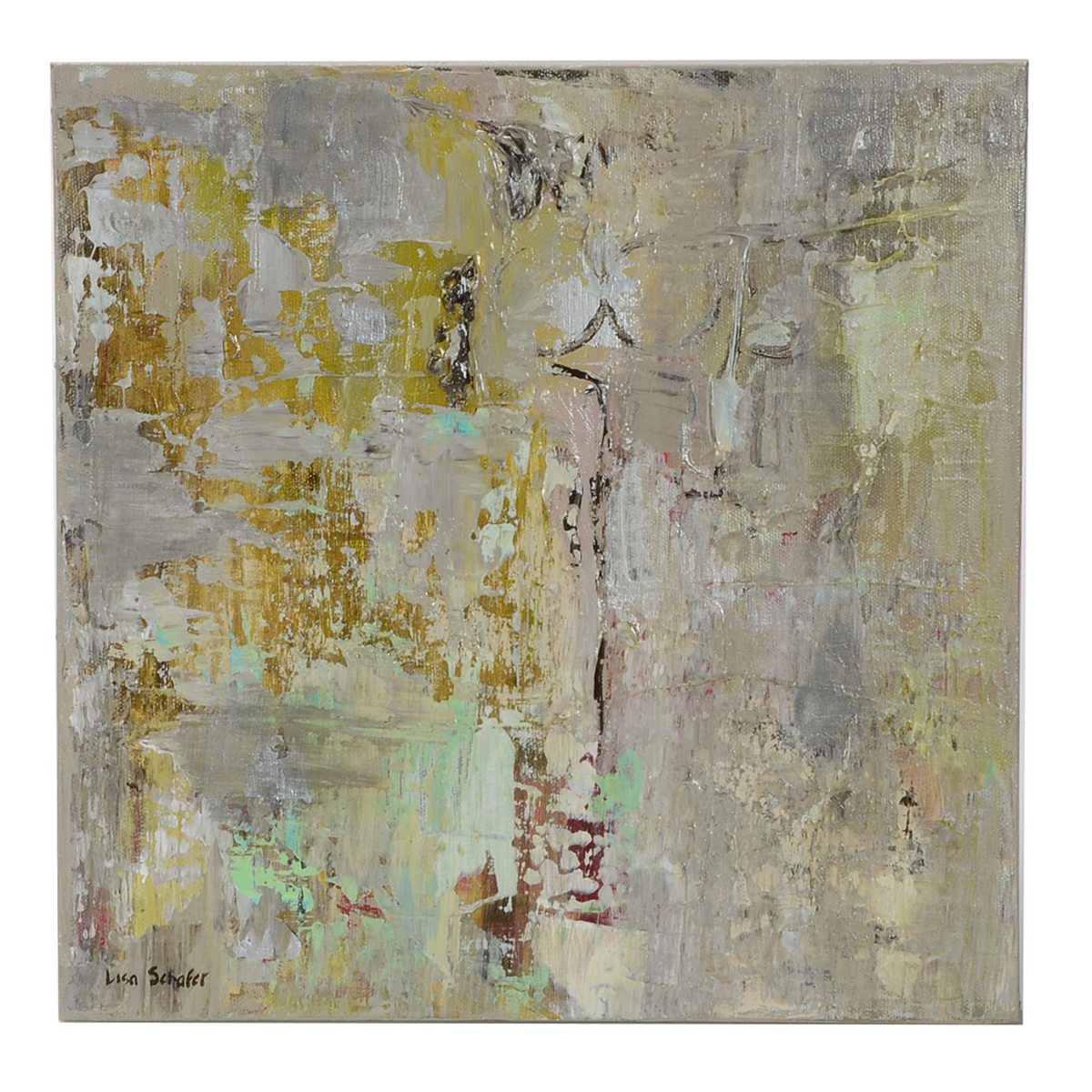 Lisa Schafer Original Acrylic on Canvas Triptych Installation "All That Glitters"