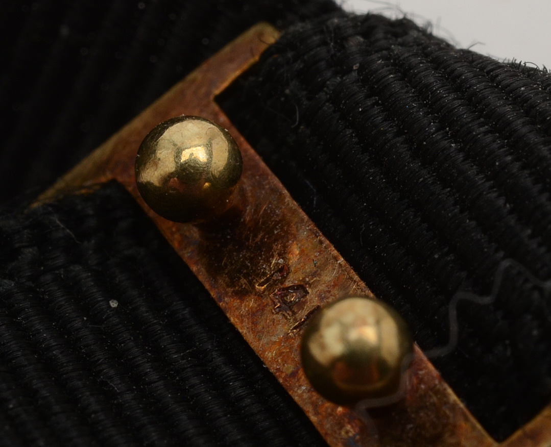 Vintage 14K Yellow Gold Hallmark Blancpain Watch on Black Ribbon