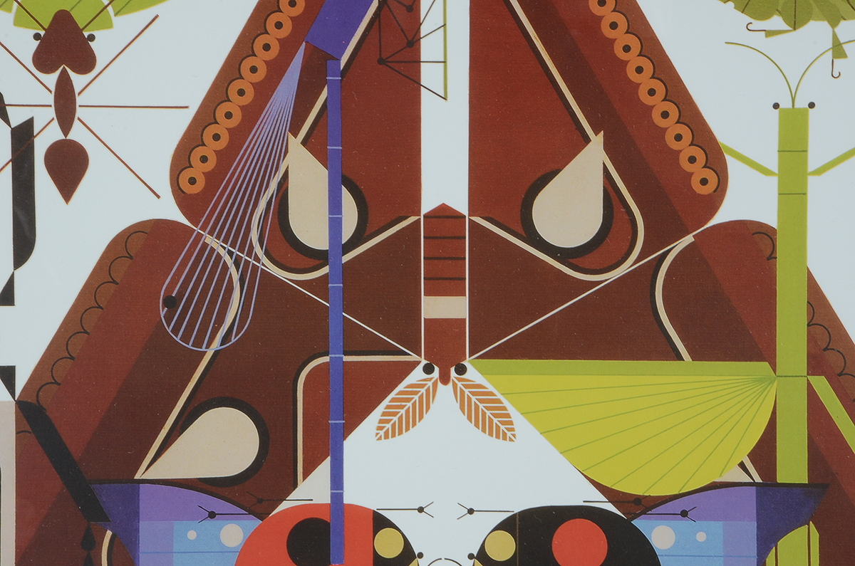 Charley Harper 2005 Offset Lithographic Poster "Insect Diversity"