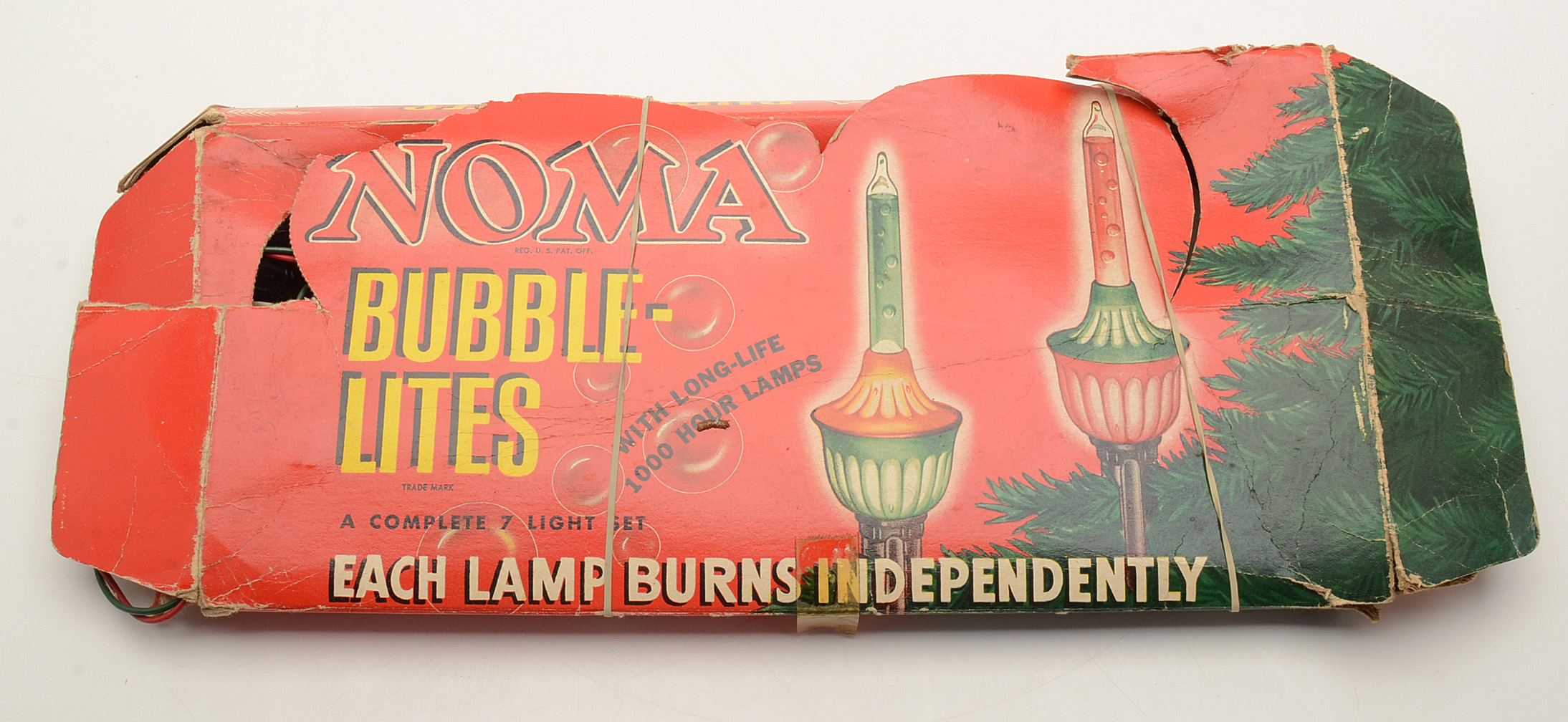 Vintage Strands of Christmas Lights Including Noma