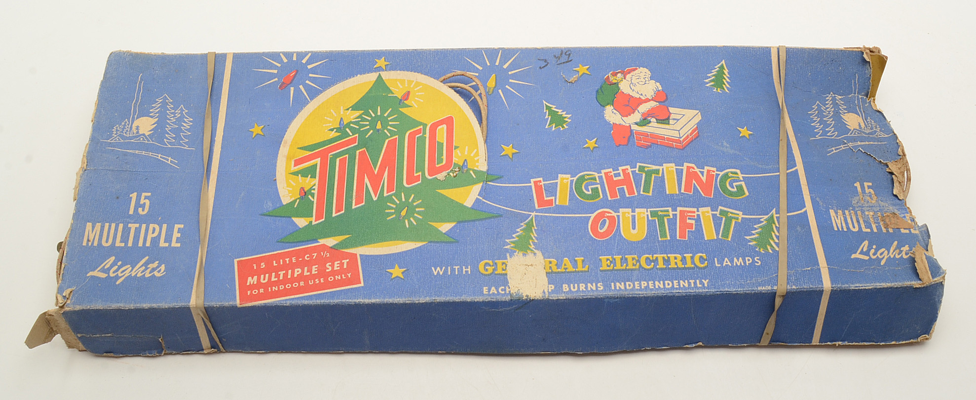 Vintage Strands of Christmas Lights Including Noma