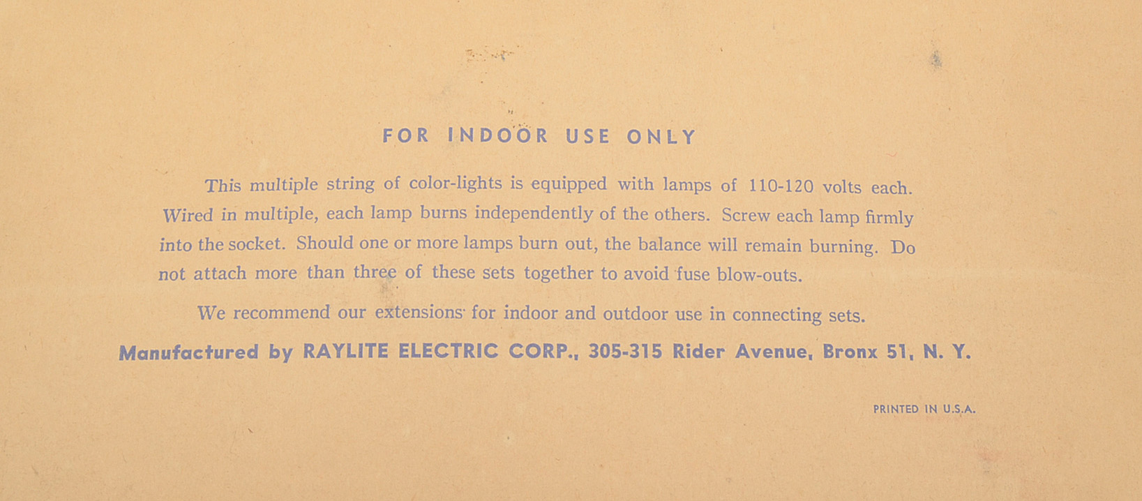 Vintage Strands of Christmas Lights Including Noma