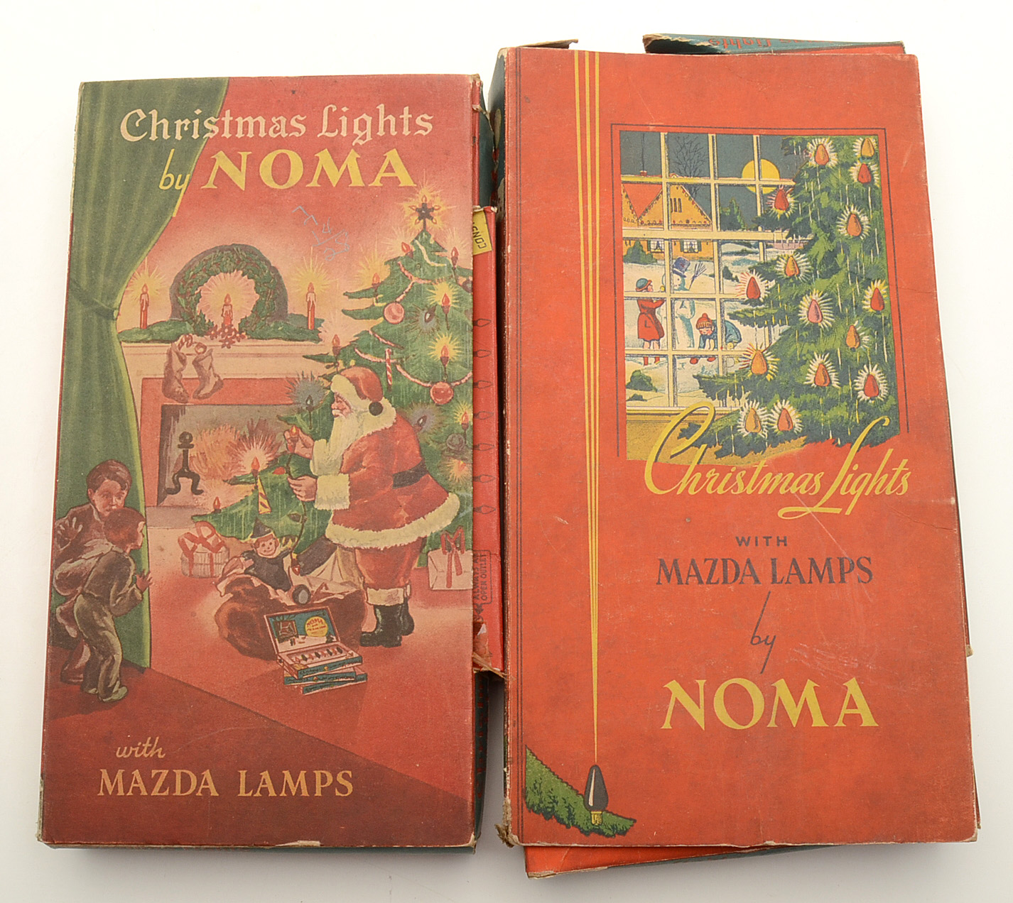 Vintage Strands of Christmas Lights Including Noma