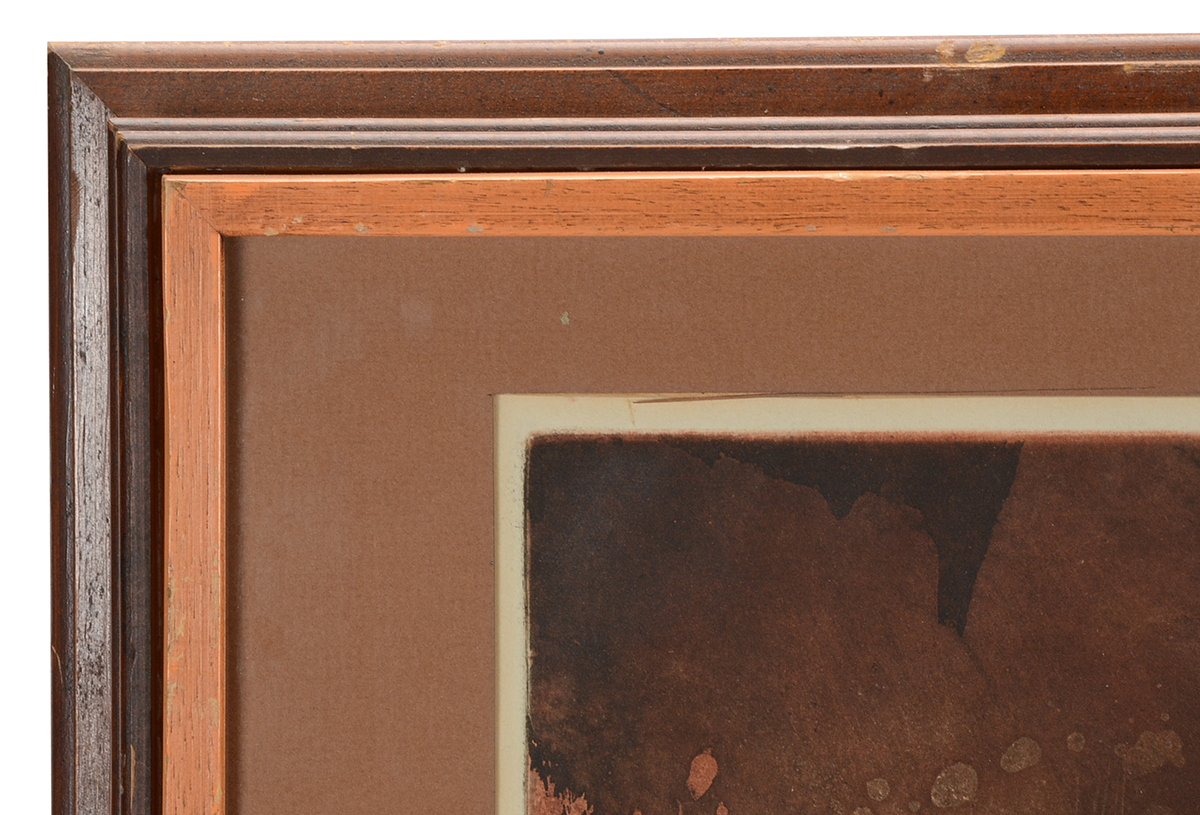 Signed Artist's Proof Abstracted Aquatint Etching "Lanscape #II"