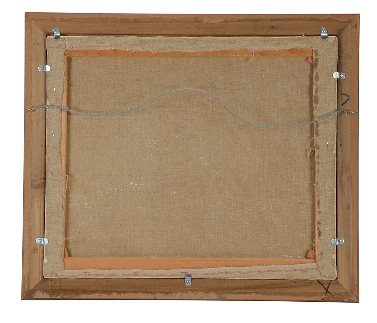 Dewey Harden Original 1988 Oil Painting on Burlap