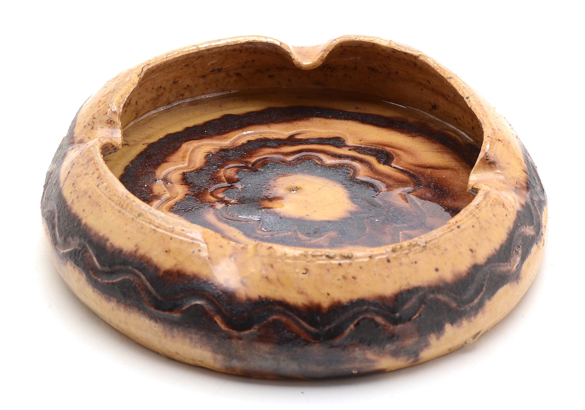 Vintage Signed Pottery Ash Receiver