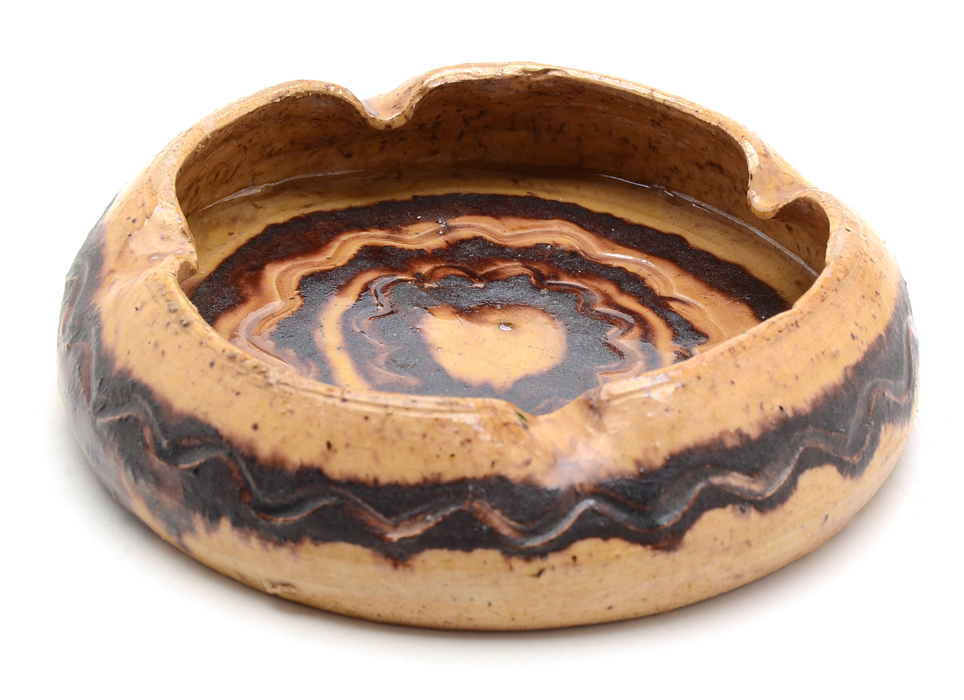 Vintage Signed Pottery Ash Receiver