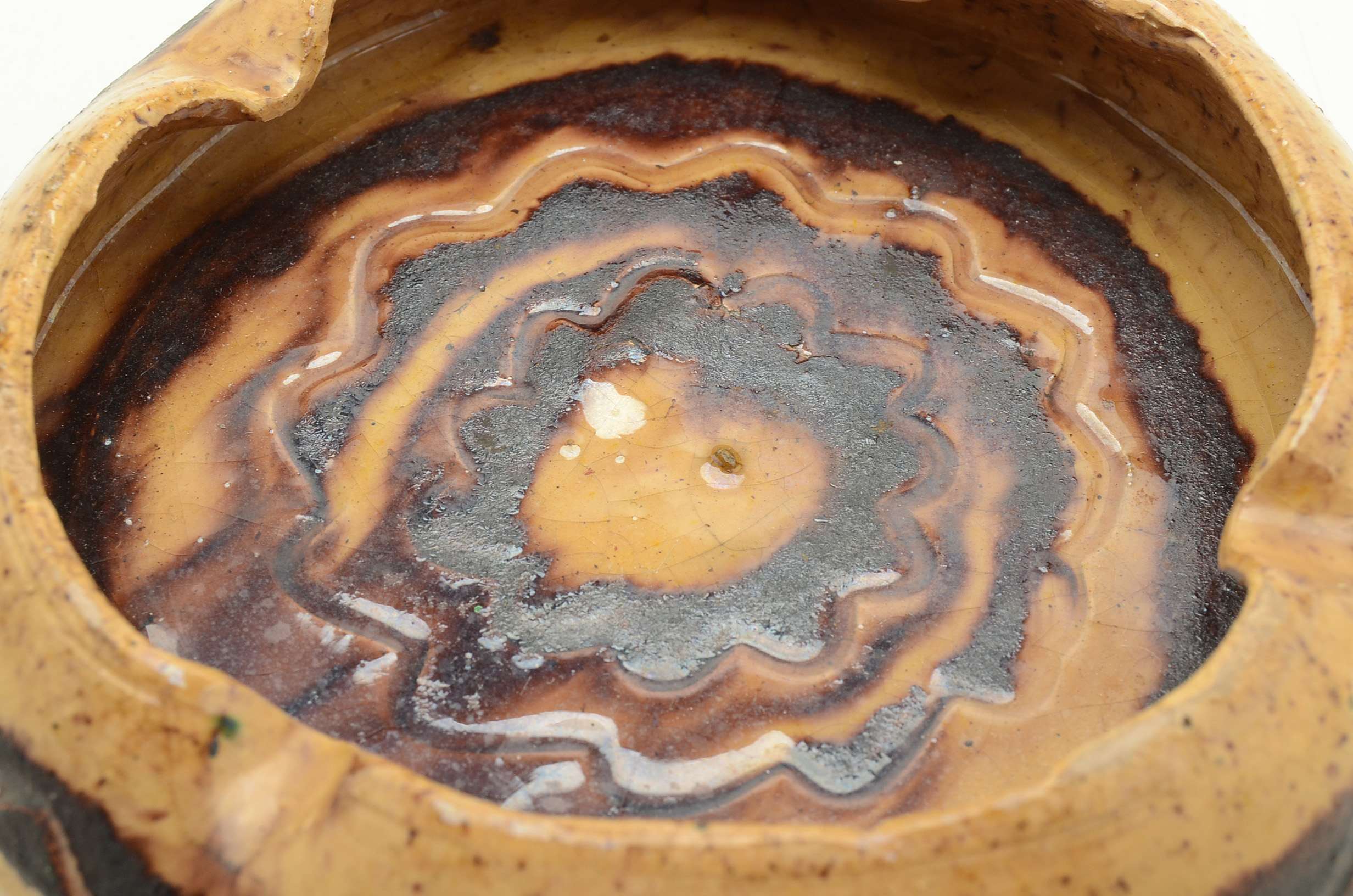 Vintage Signed Pottery Ash Receiver