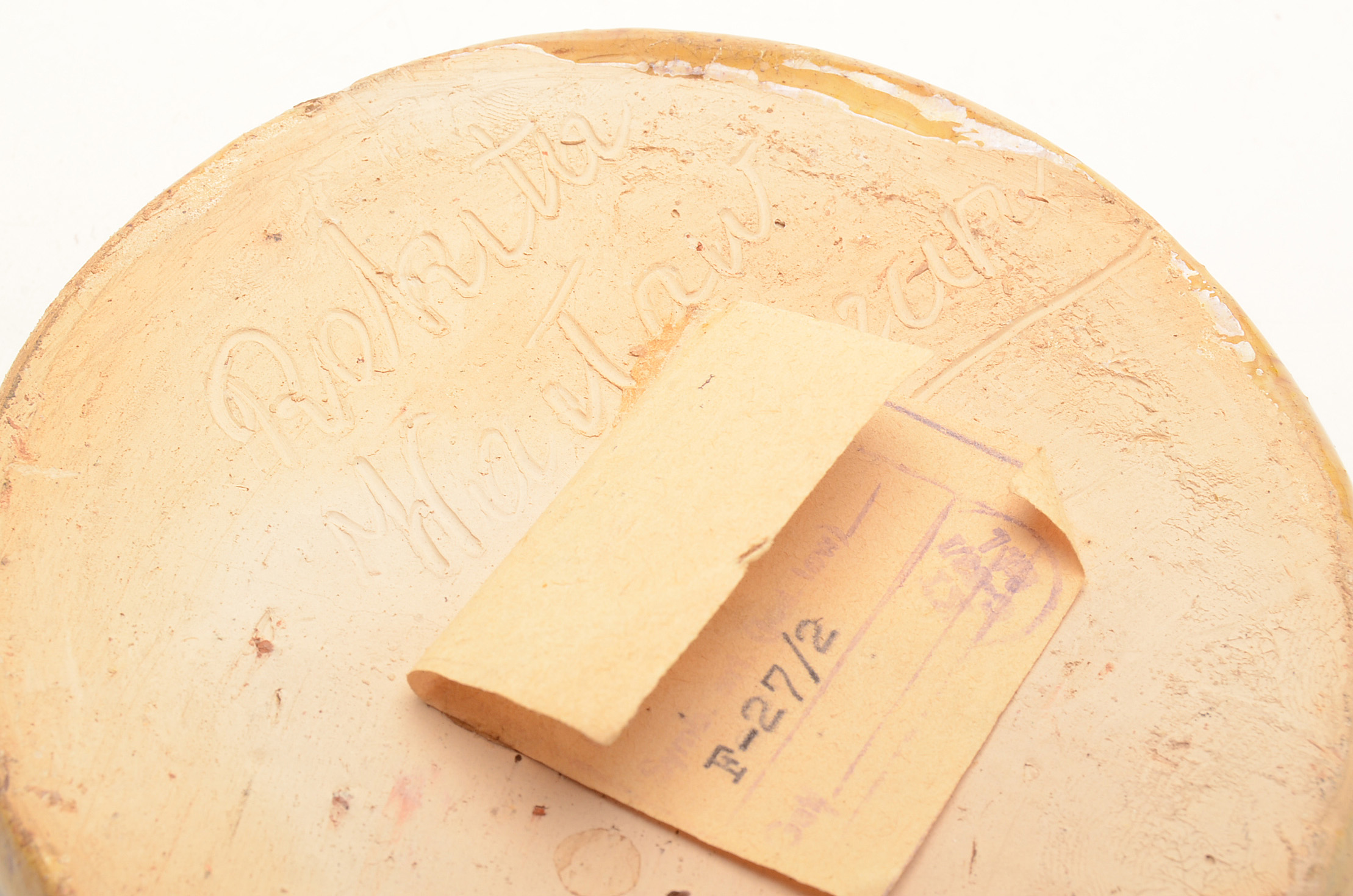 Vintage Signed Pottery Ash Receiver