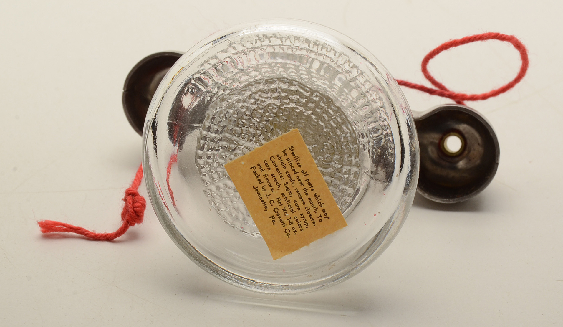 Collection of Vintage Molded Glass Containers