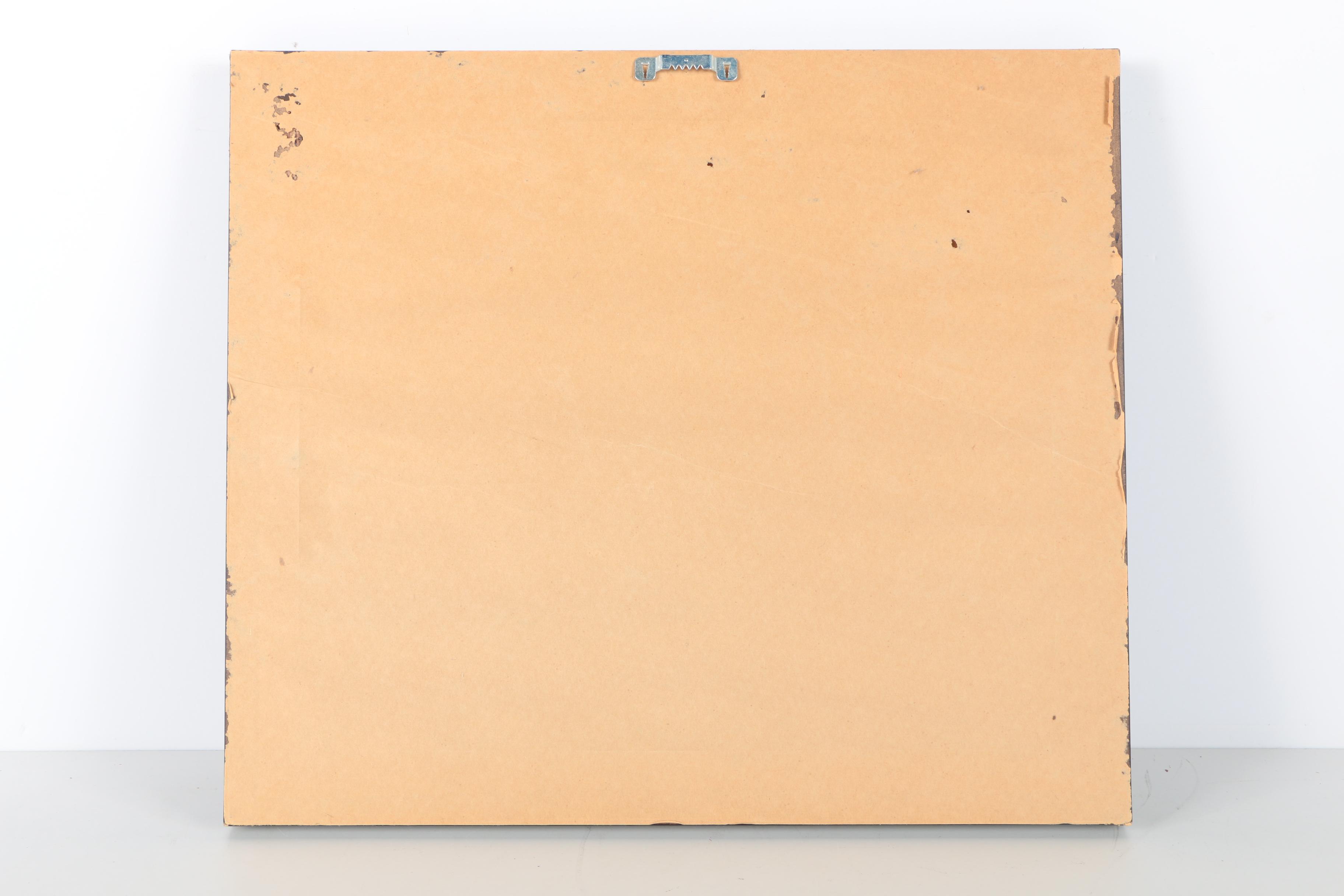 Offset Lithograph on Foil After Henricus Hondius "Map Of The World"