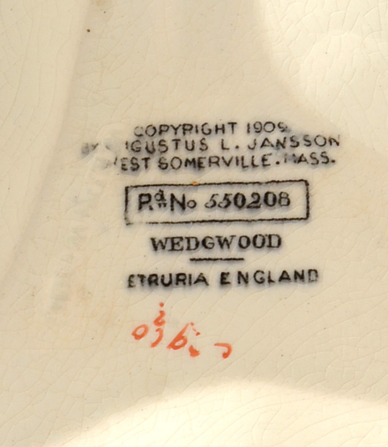 Antique Wedgwood Club Shaped Ash Receiver