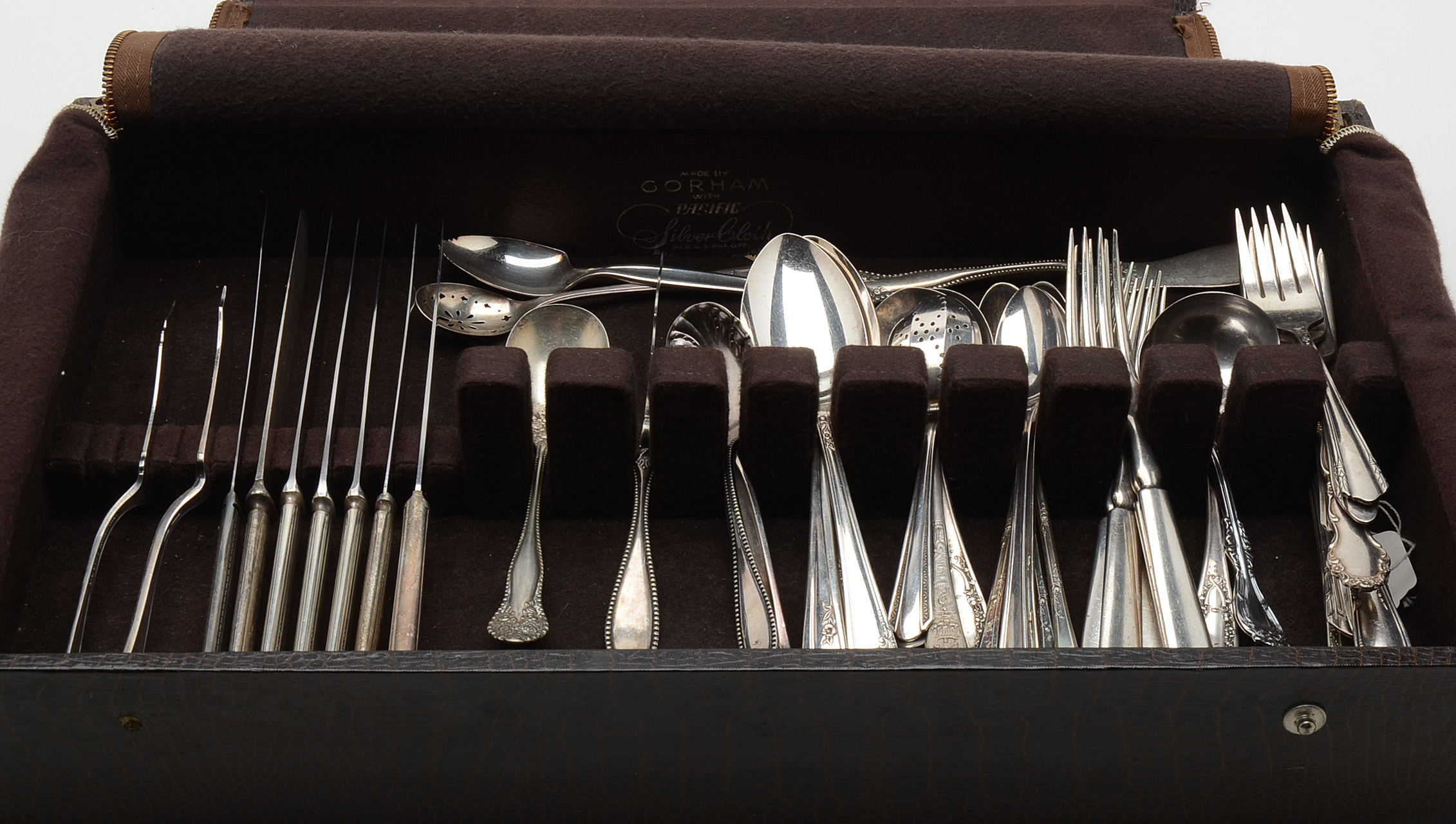 Large Collection of Mismatched Silver Plate Flatware