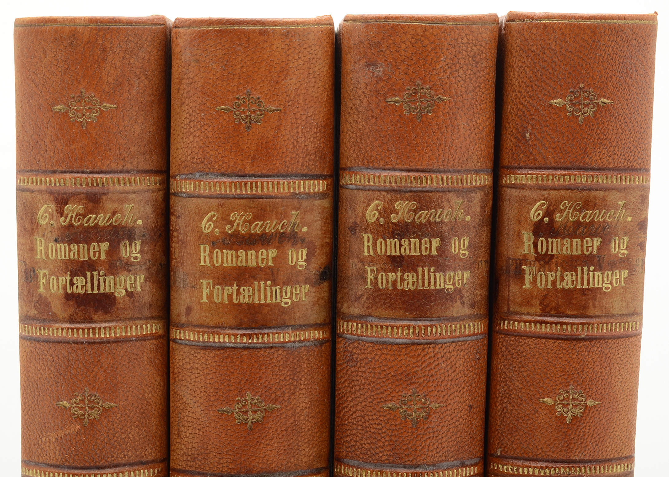 Antique Danish Book Set - Works of Carsten Hauch