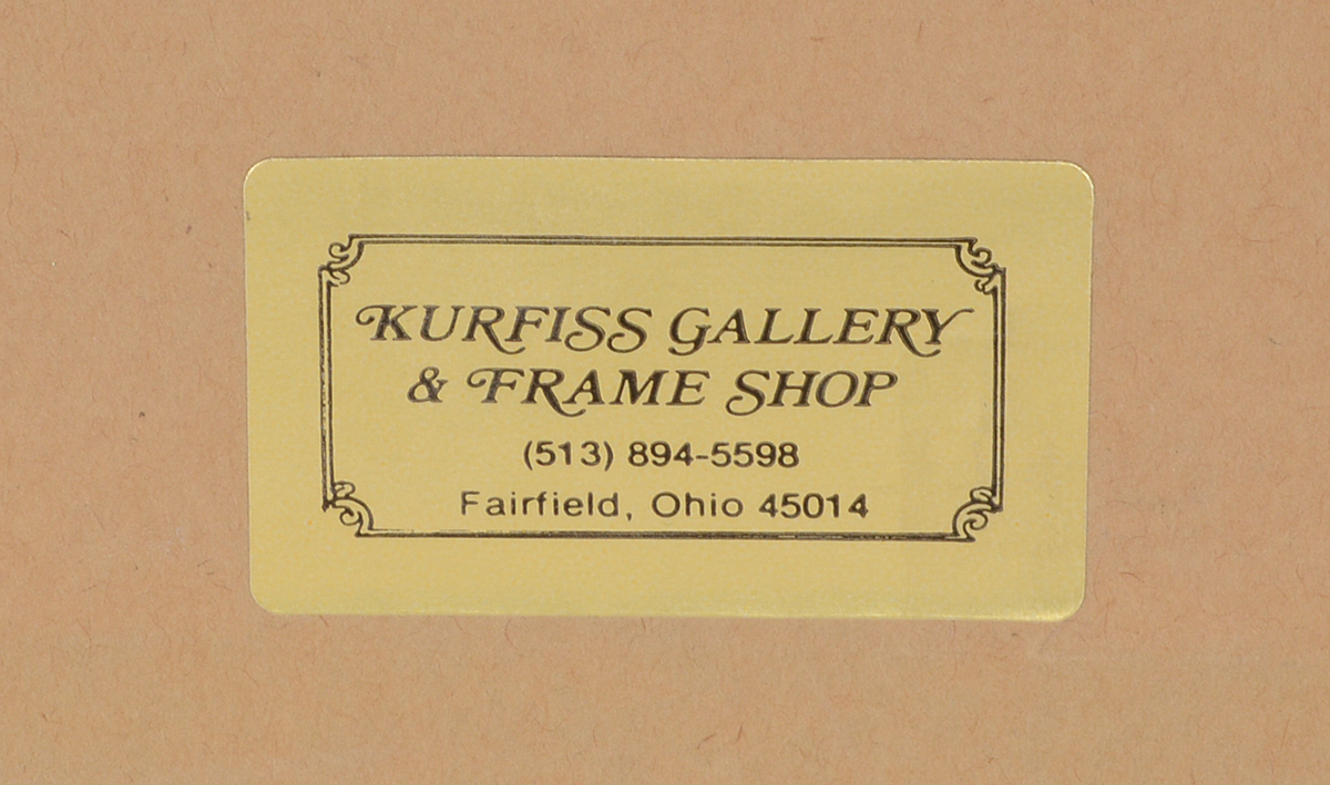 P. Buckley Moss Signed Limited Edition Offset Lithograph "Skating Couple"