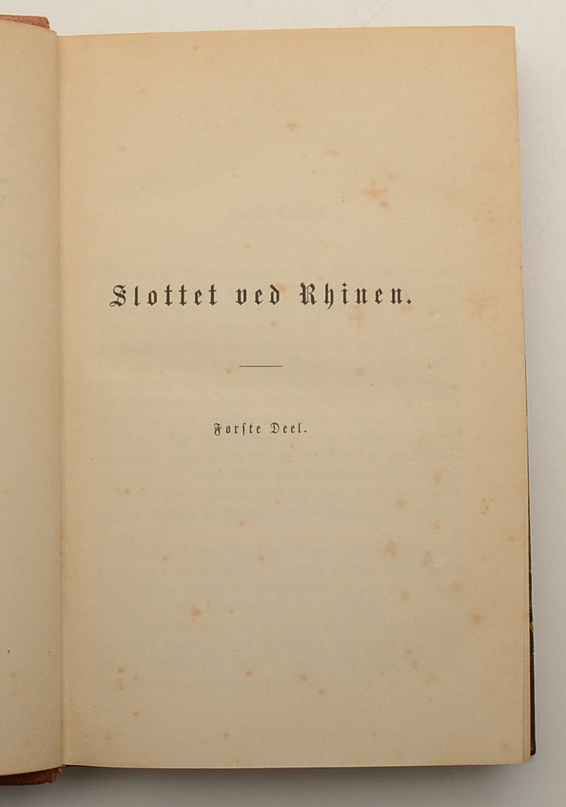 Antique Danish Book Set - Works of Carsten Hauch