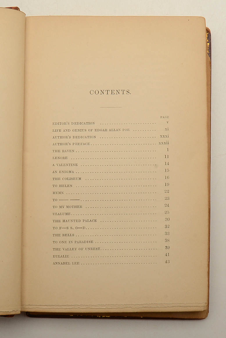 1853 "Poetical Works of Edgar Allen Poe"