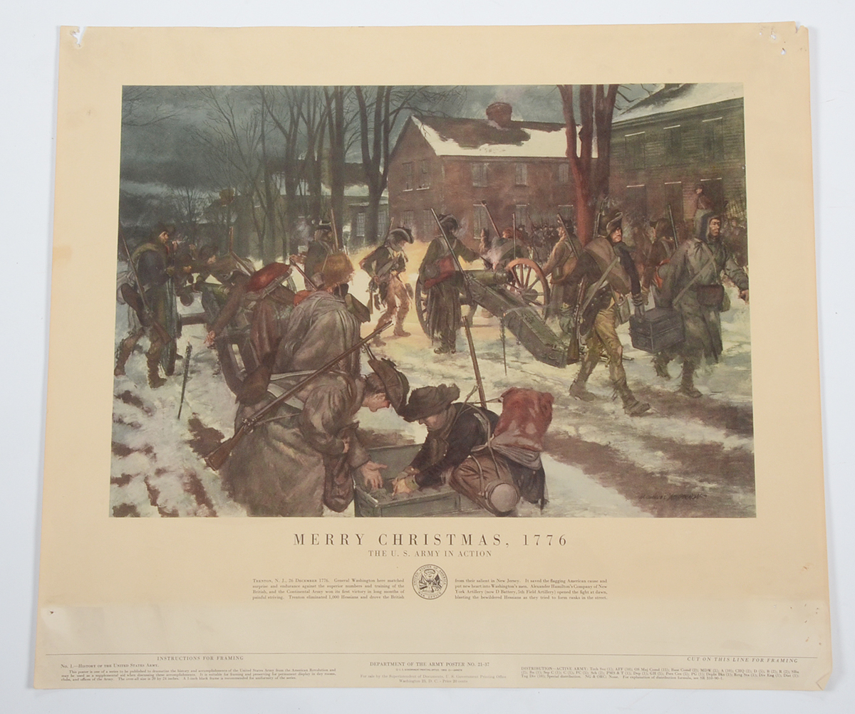 Eight Vintage H. Charles McBarron Jr. Military Offset Lithographs