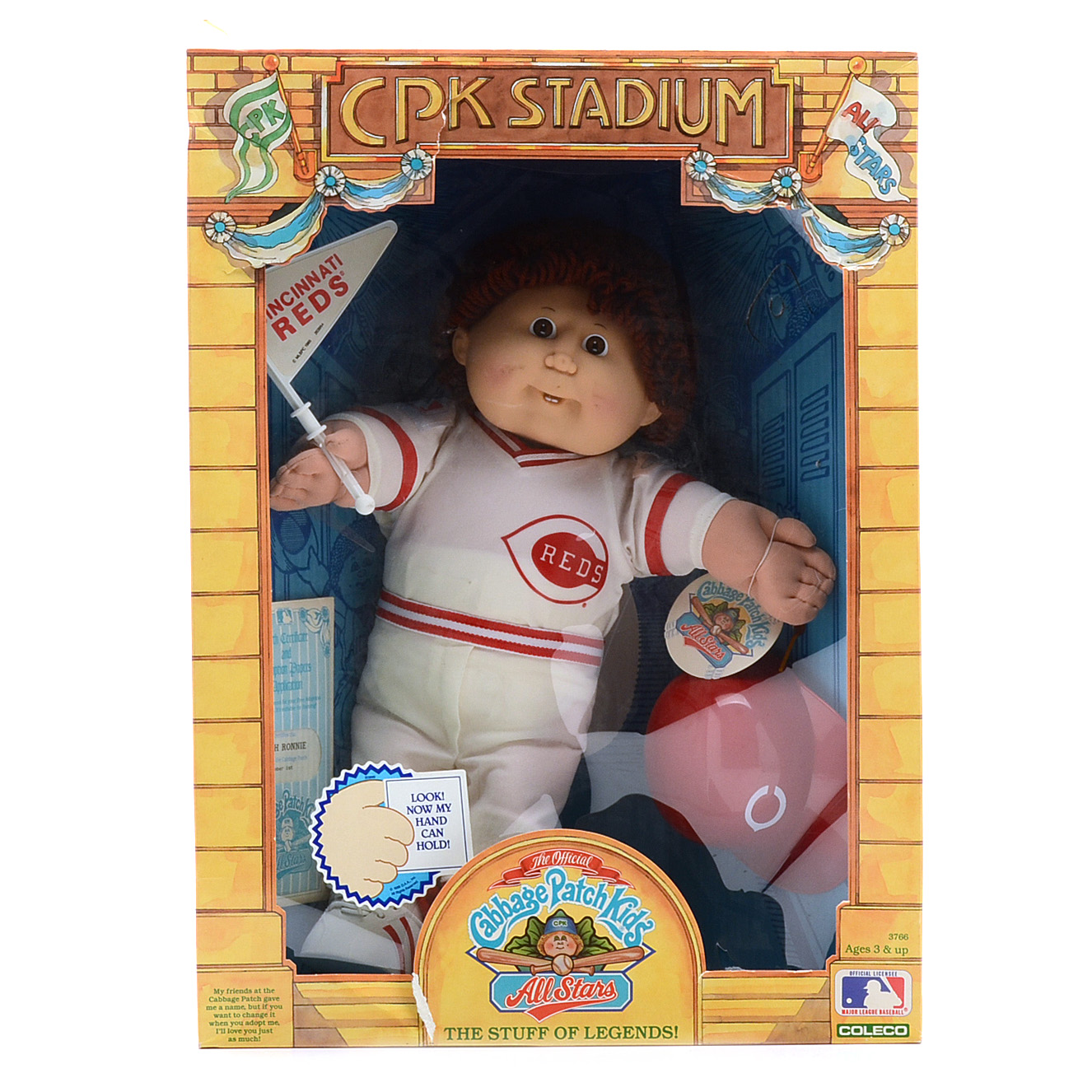 1986 Cincinnati Reds Cabbage Patch Doll