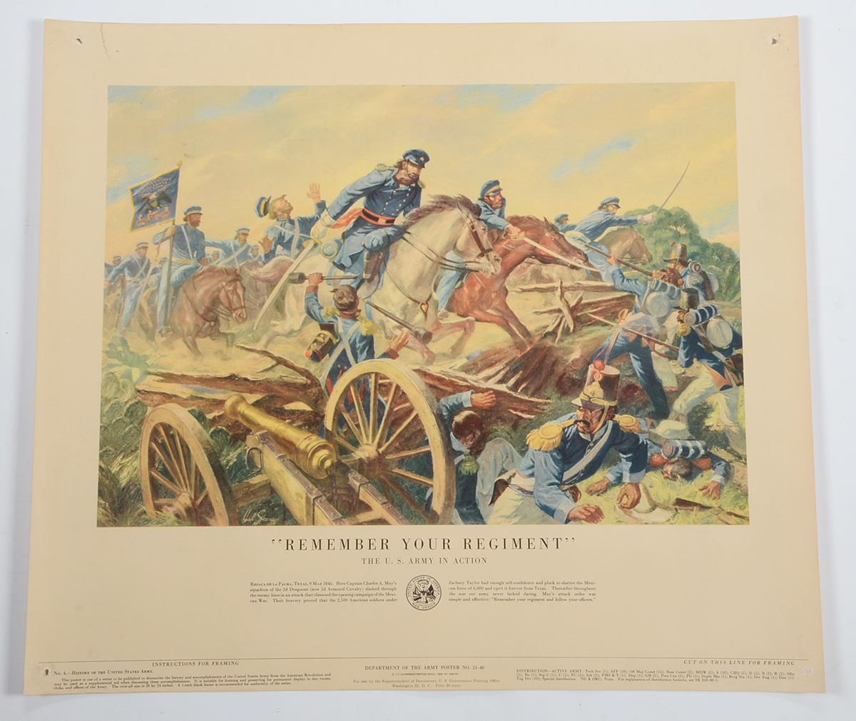 Eight Vintage H. Charles McBarron Jr. Military Offset Lithographs