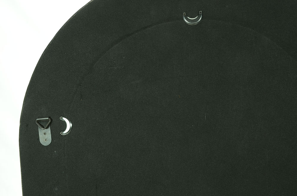 Arched Mirror with Studded Leather Frame