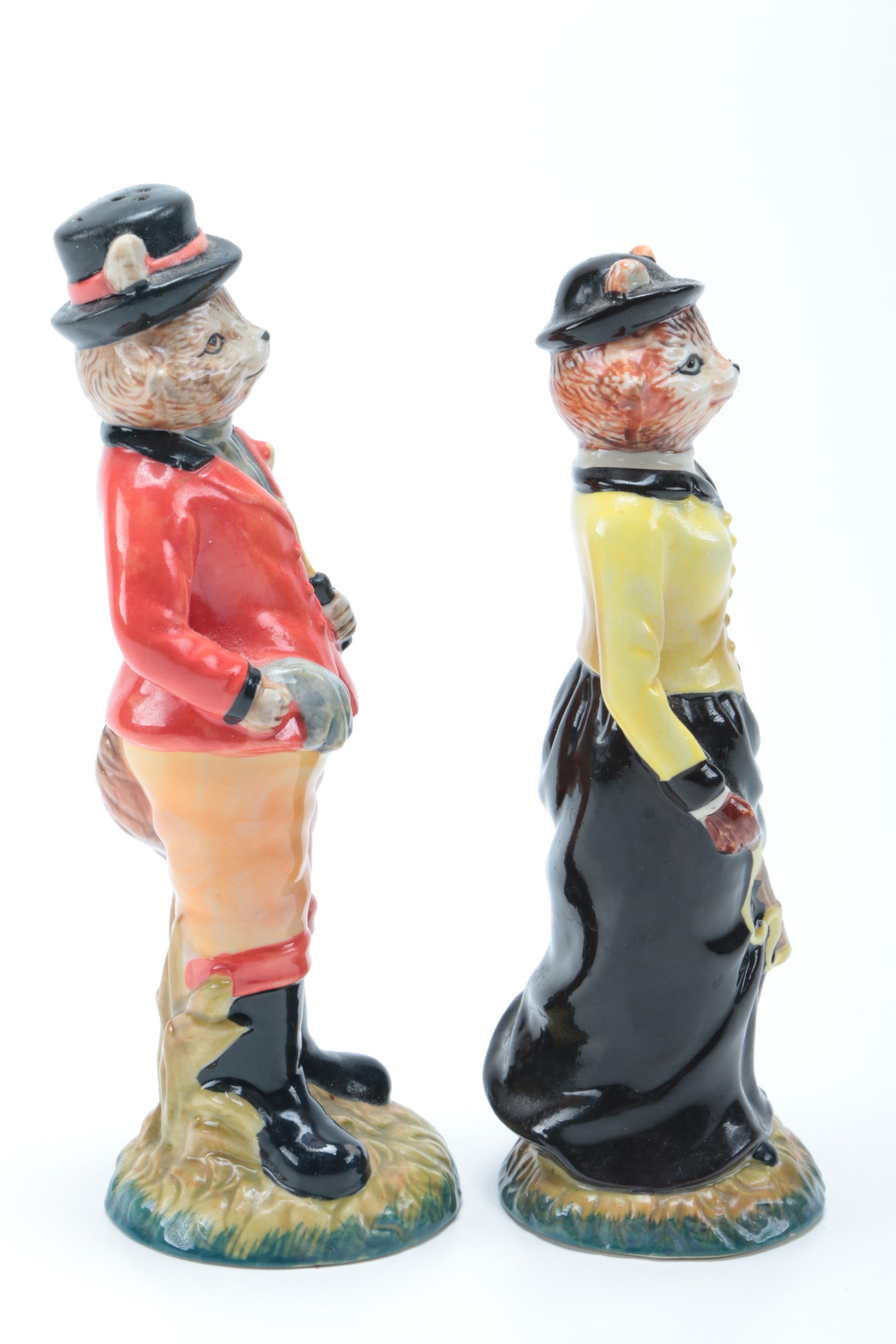 Fox Salt and Pepper Shakers