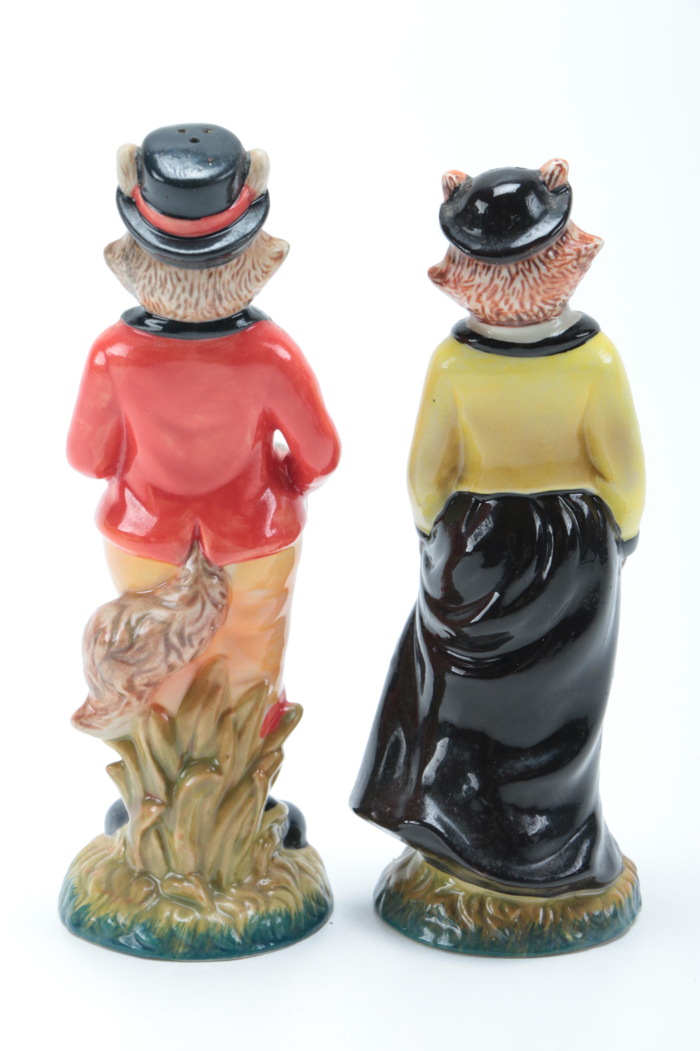 Fox Salt and Pepper Shakers