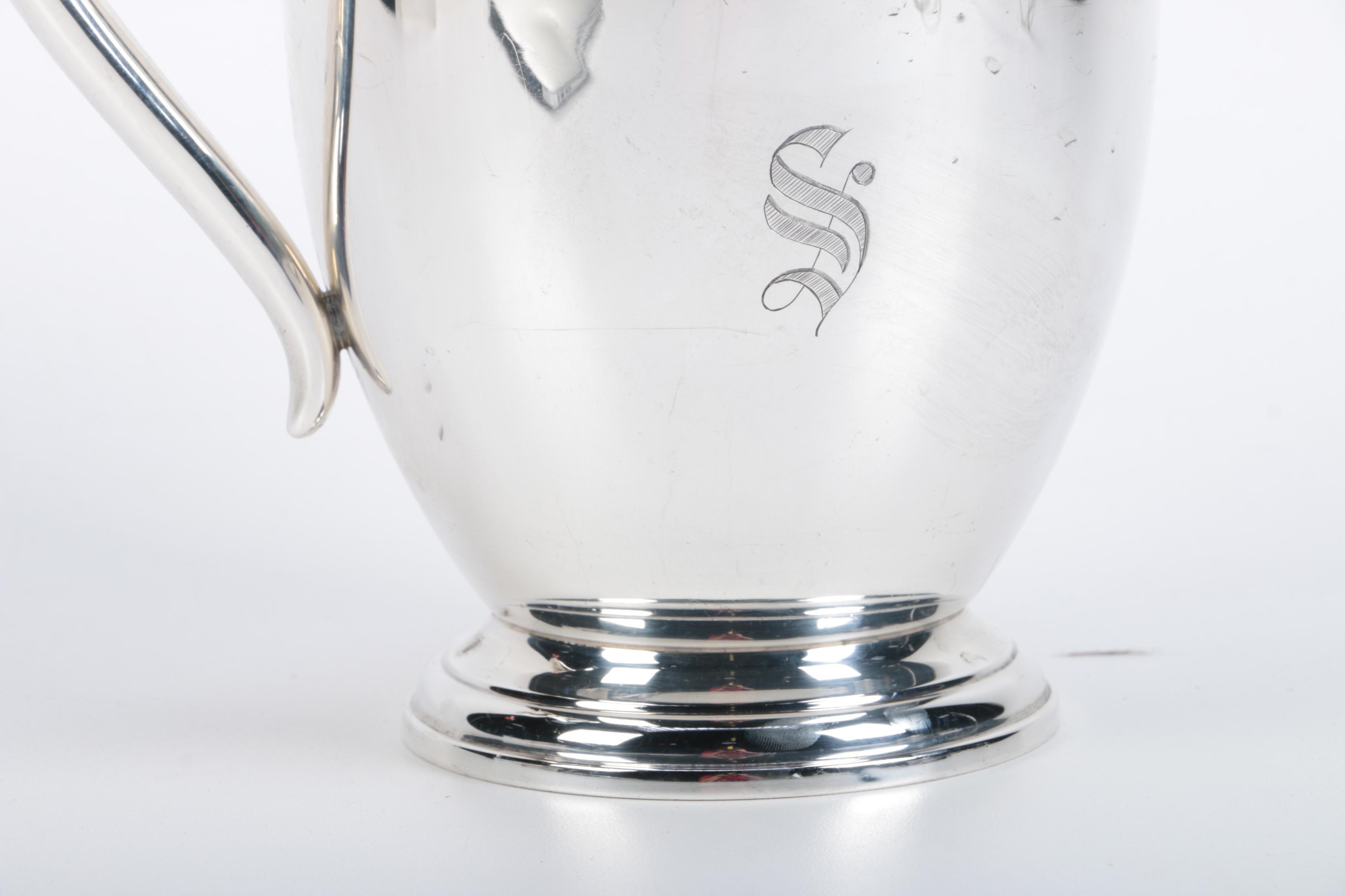National Silver Company Sterling Water Pitcher