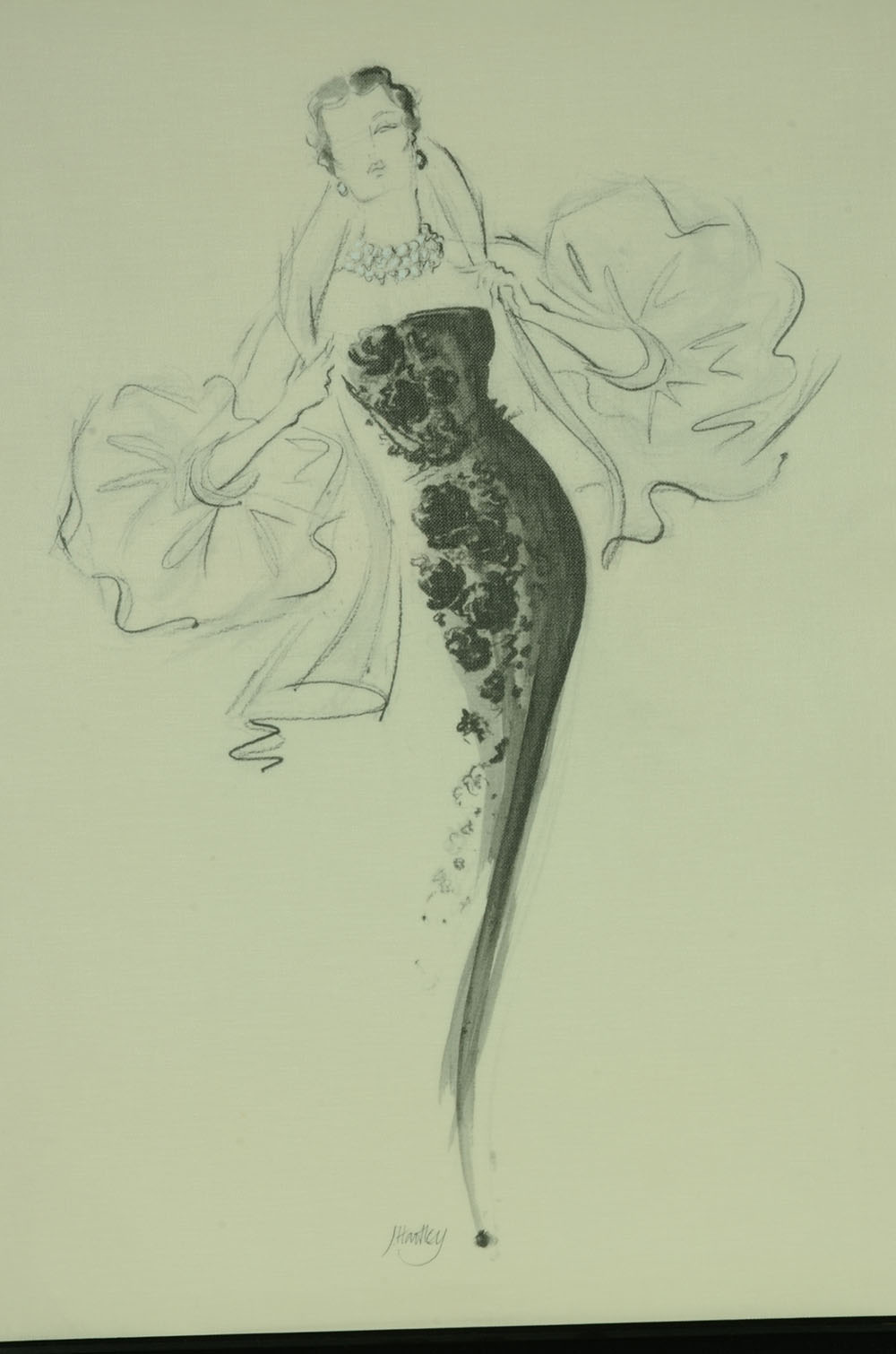 Jane Hartley Fashion Offset Lithograph on Canvas "Tiffany"