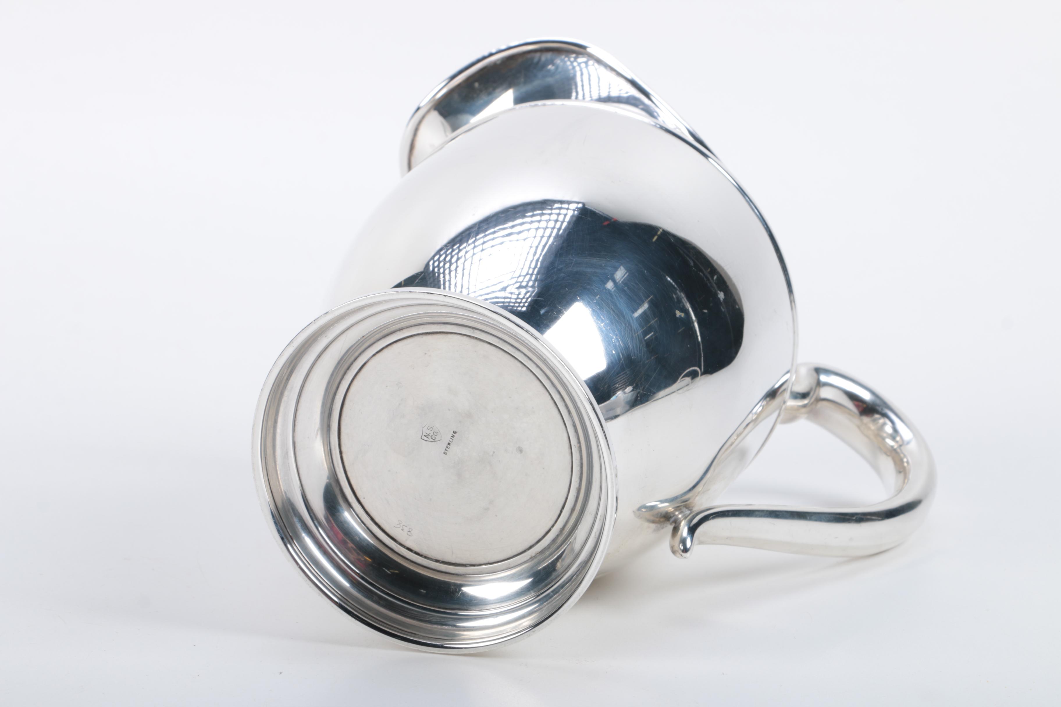 National Silver Company Sterling Water Pitcher