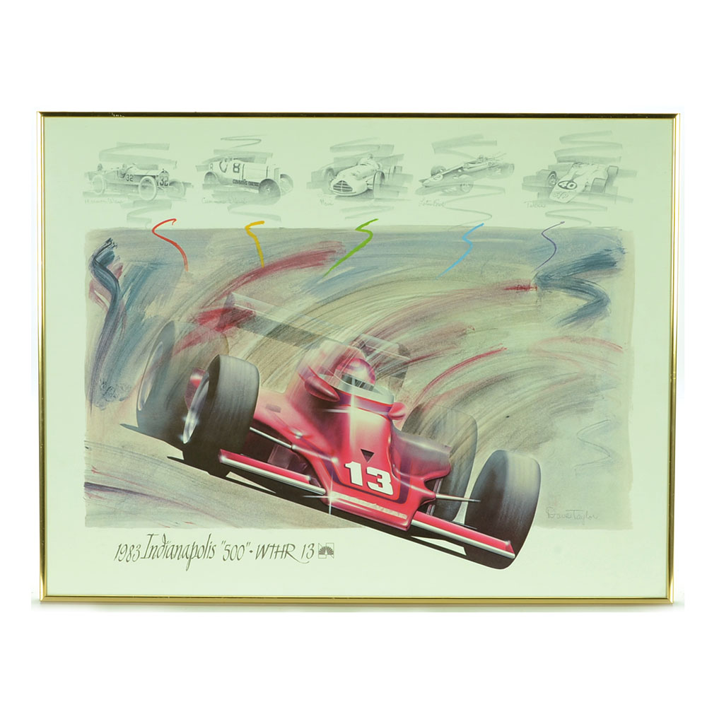 Offset Lithograph Commemorative Poster "1983 Indianapolis '500'"