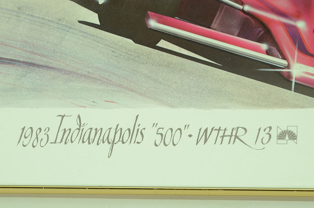 Offset Lithograph Commemorative Poster "1983 Indianapolis '500'"