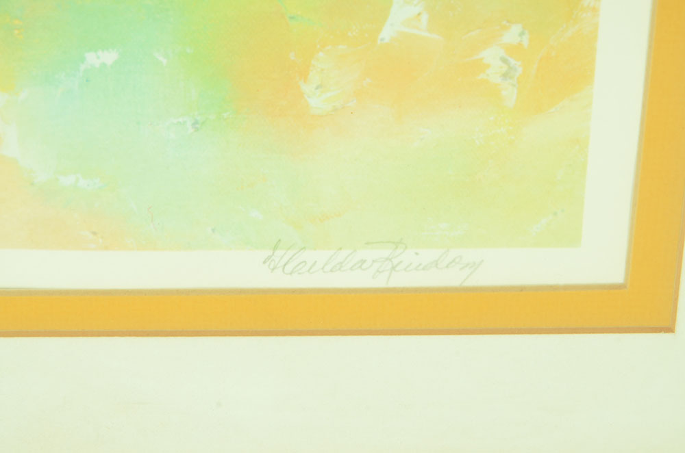 Hilda Rindom Signed Limited Edition Offset Lithograph