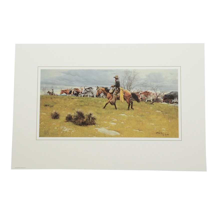 Frank McCarthy Signed Limited Edition Offset Lithograph "The Drive"