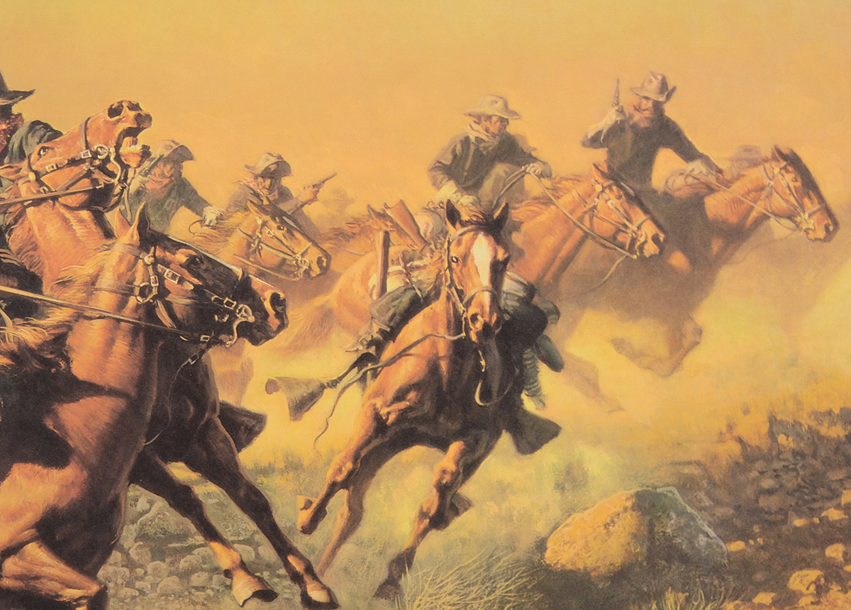 Frank McCarthy Signed Limited Edition Offset Lithograph "Under Hostile Fire"