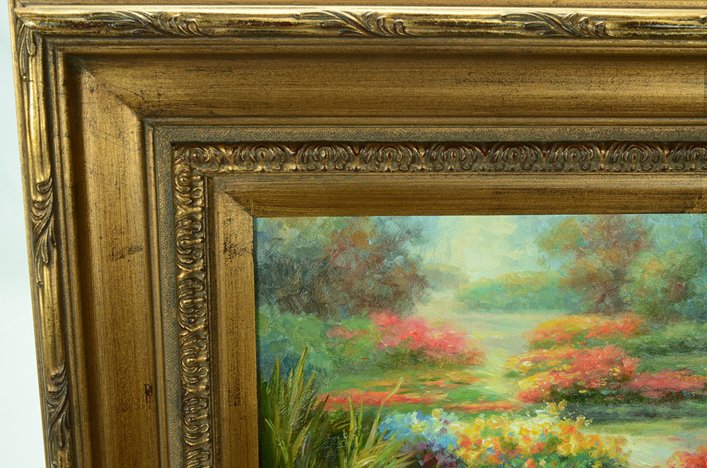 Maren Signed Original Impressionist Landscape Oil on Canvas