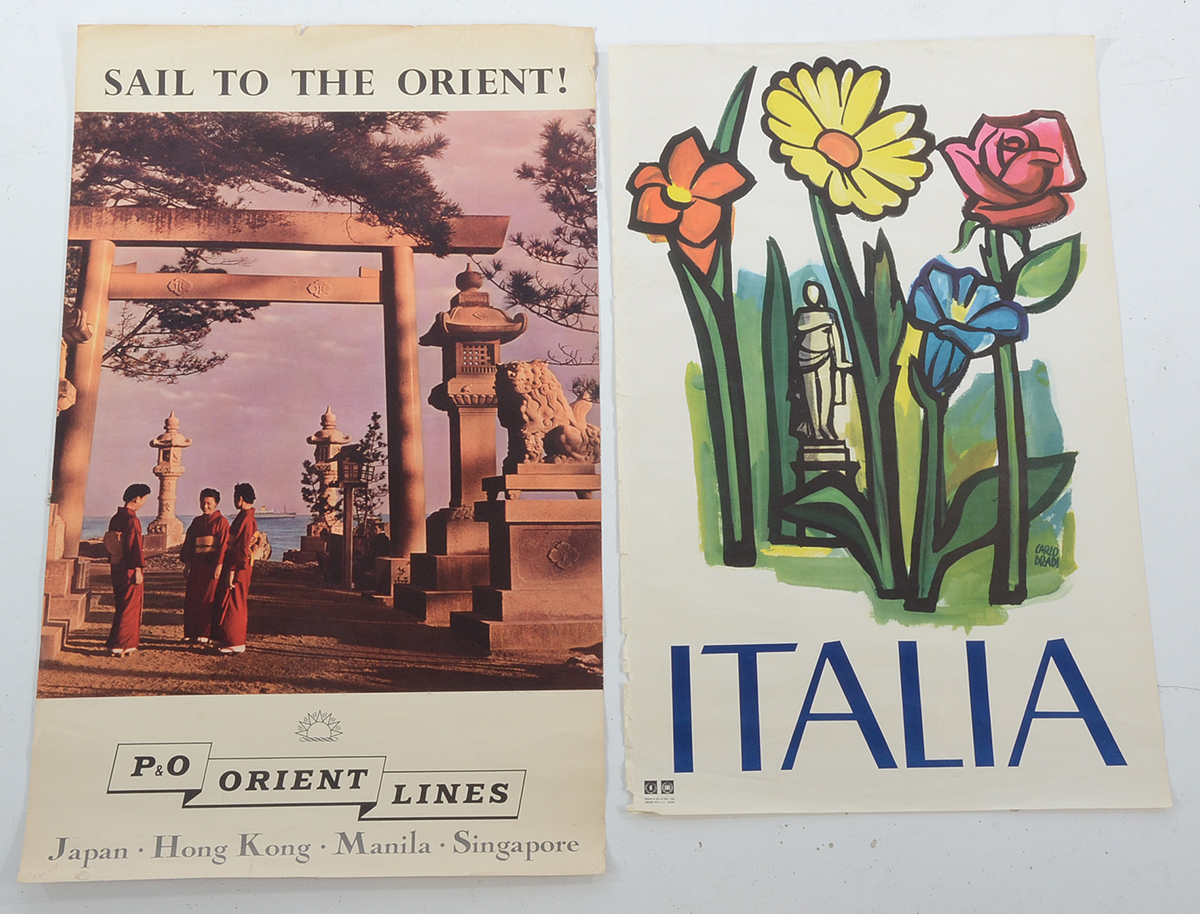 Seven Original 1950s and '60s International Travel Posters
