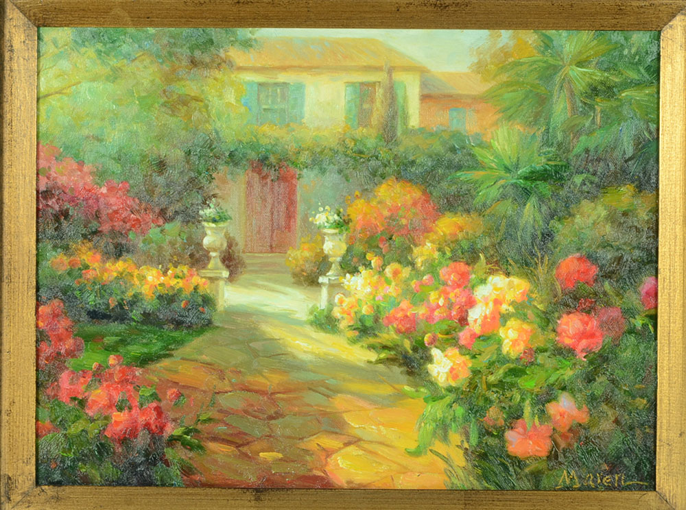 Maren Signed Original Impressionist Landscape Oil on Canvas