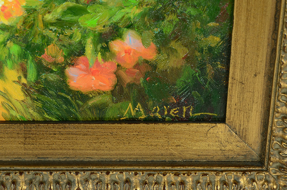 Maren Signed Original Impressionist Landscape Oil on Canvas